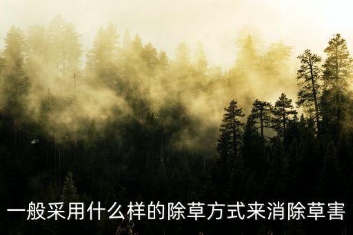 一般采用什么樣的除草方式來(lái)消除草害