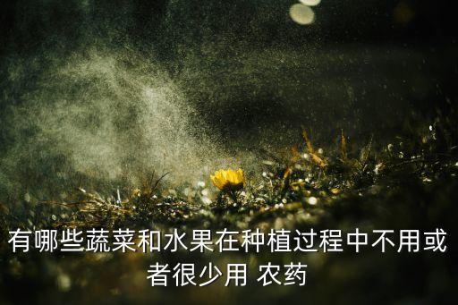 有哪些蔬菜和水果在種植過(guò)程中不用或者很少用 農(nóng)藥