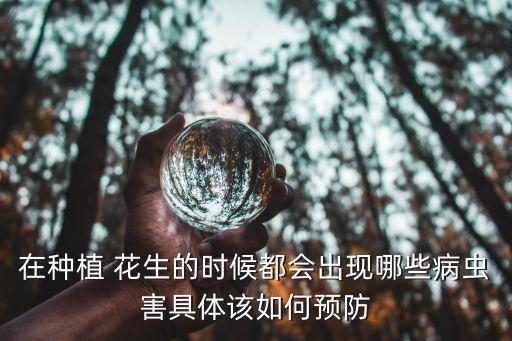 在種植 花生的時候都會出現哪些病蟲害具體該如何預防