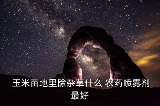  玉米苗地里除雜草什么 農藥噴霧劑最好