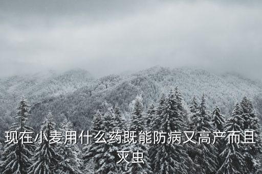 什么農藥可以殺麥子,野麥子用什么農藥