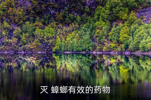 滅 蟑螂有效的藥物
