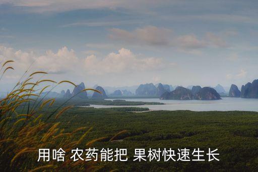 用啥 農(nóng)藥能把 果樹快速生長
