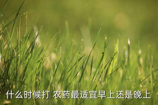 秋天什么時(shí)候打農(nóng)藥好用,秋天雞什么時(shí)候打鳴