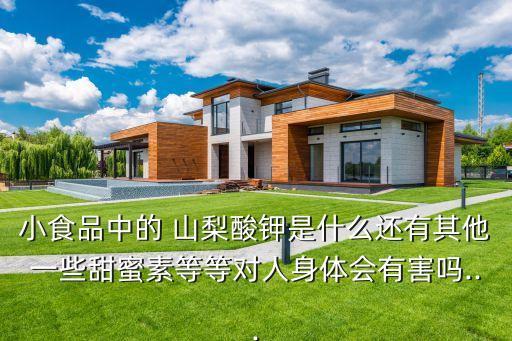小食品中的 山梨酸鉀是什么還有其他一些甜蜜素等等對人身體會有害嗎...
