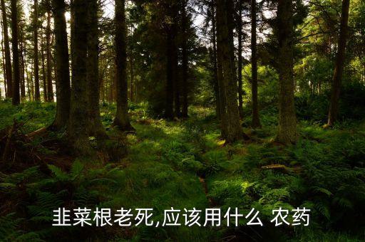 韭菜根老死,應(yīng)該用什么 農(nóng)藥