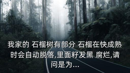什么農藥能治石榴內腐爛,打石榴樹用什么農藥好