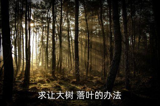 什么農(nóng)藥可使樹干枯萎落葉