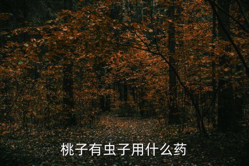 桃子有蟲子用什么藥