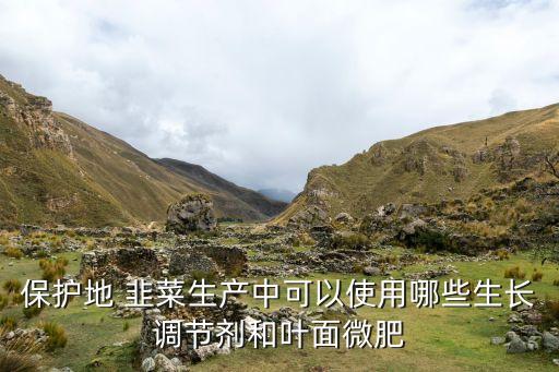 保護(hù)地 韭菜生產(chǎn)中可以使用哪些生長(zhǎng)調(diào)節(jié)劑和葉面微肥