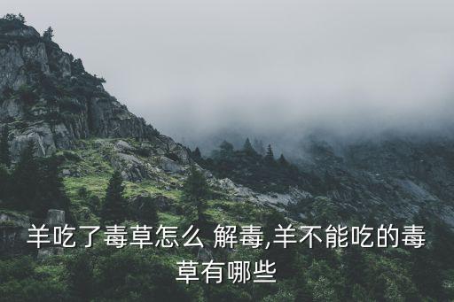 羊農(nóng)藥中毒用什么可以解毒,羊吃農(nóng)藥中毒什么癥狀