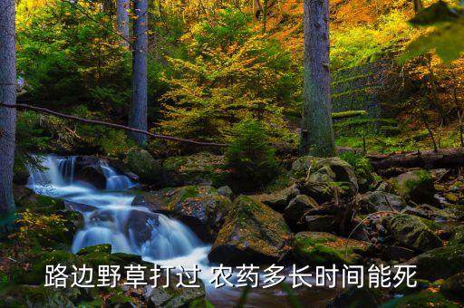 路邊野草打過 農藥多長時間能死