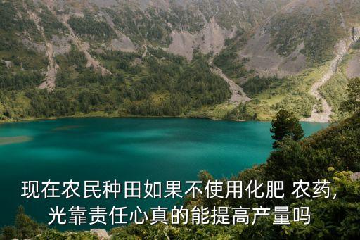現在農民種田如果不使用化肥 農藥,光靠責任心真的能提高產量嗎