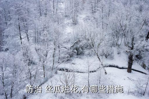 防治 絲瓜爛花,有哪些措施
