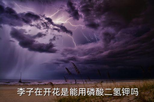  李子在開花是能用磷酸二氫鉀嗎