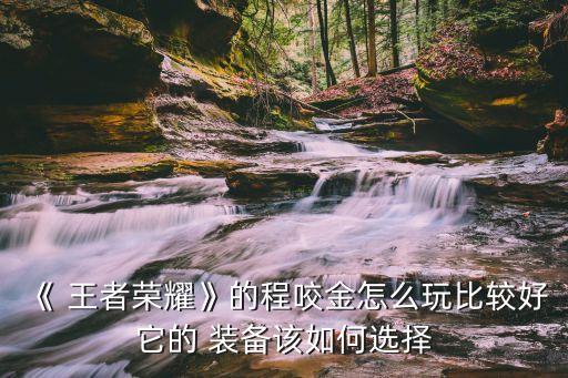 《 王者榮耀》的程咬金怎么玩比較好它的 裝備該如何選擇