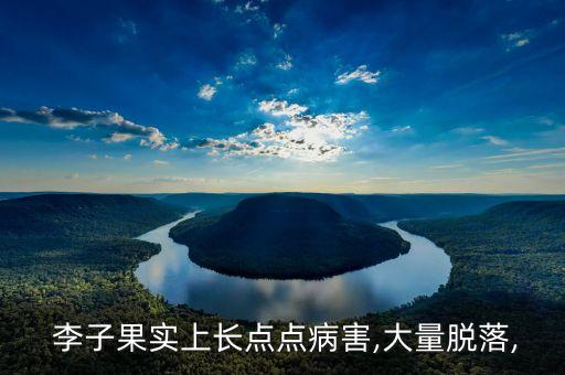  李子果實上長點點病害,大量脫落,