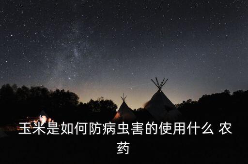  玉米是如何防病蟲害的使用什么 農(nóng)藥
