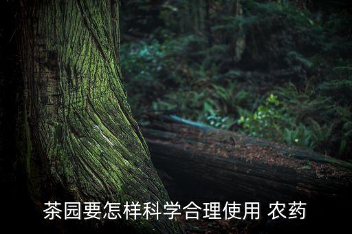 茶園要怎樣科學(xué)合理使用 農(nóng)藥