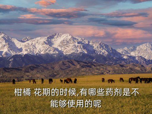 柑橘花期噴什么農藥,柑橘控梢用什么農藥