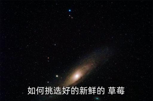 如何挑選好的新鮮的 草莓