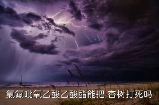 氯氟吡氧乙酸乙酸酯能把 杏樹打死嗎