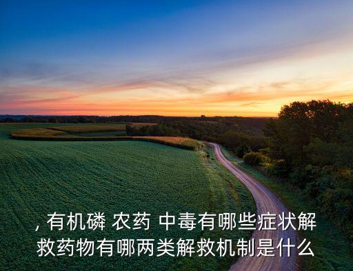 有機磷農藥中毒會出現什么