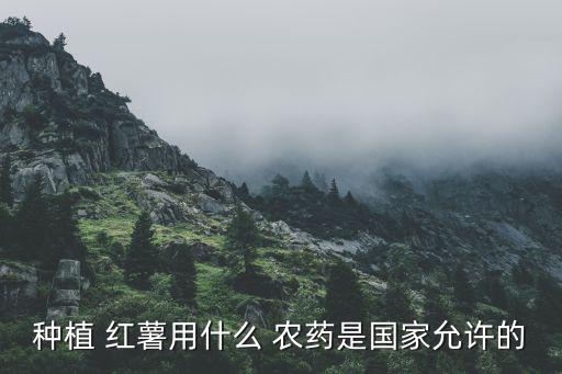 種植 紅薯用什么 農藥是國家允許的