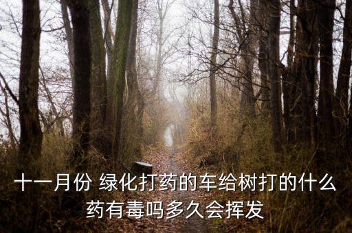 十一月份 綠化打藥的車給樹打的什么藥有毒嗎多久會揮發(fā)