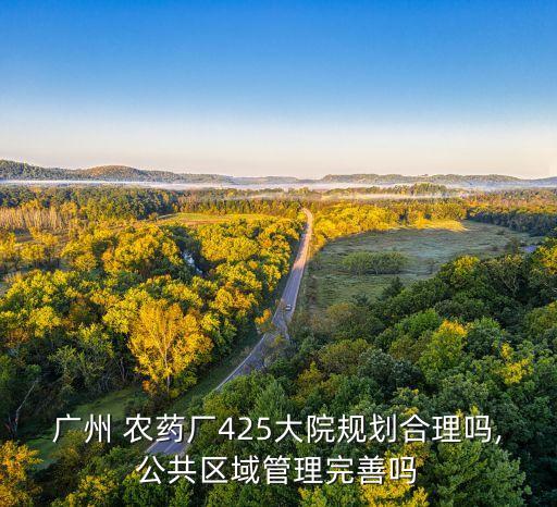 廣州 農藥廠425大院規劃合理嗎,公共區域管理完善嗎