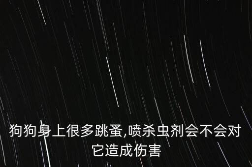 狗狗身上很多跳蚤,噴殺蟲(chóng)劑會(huì)不會(huì)對(duì)它造成傷害