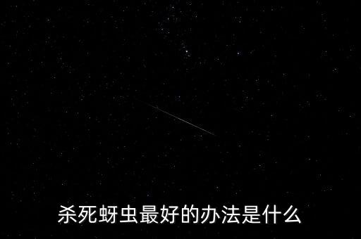 殺死蚜蟲最好的辦法是什么