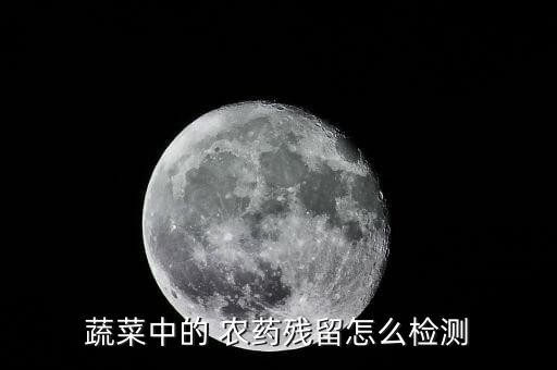 蔬菜中的 農藥殘留怎么檢測