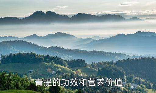  青提的功效和營養價值