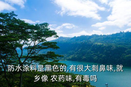 防水涂料是黑色的,有很大刺鼻味,就鄉像 農藥味,有毒嗎