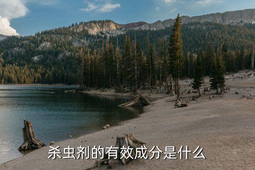 殺蟲劑的有效成分是什么