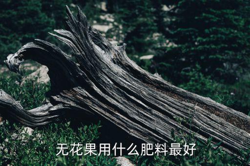  無花果用什么肥料最好