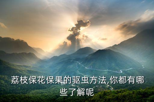 荔枝殺蟲用什么農藥,荔枝打什么農藥不掉