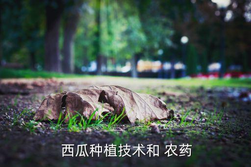  西瓜種植技術(shù)和 農(nóng)藥