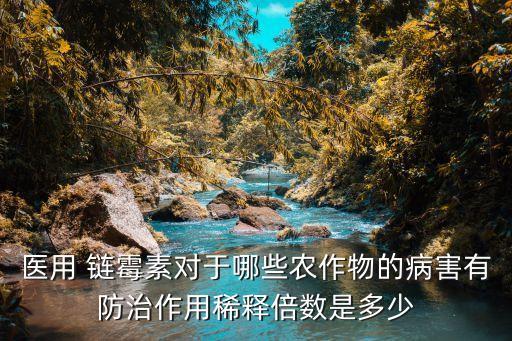農藥鏈霉素是什么,鏈霉素農藥的作用與主治