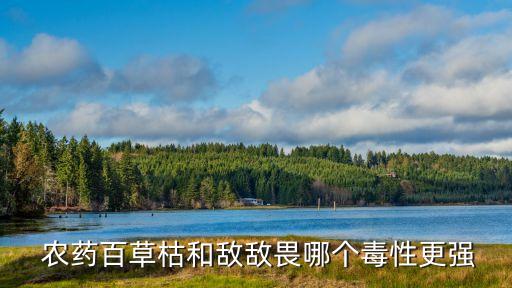  農藥百草枯和敵敵畏哪個毒性更強