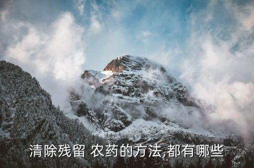 什么農藥清洗最好,水果的農藥用什么清洗