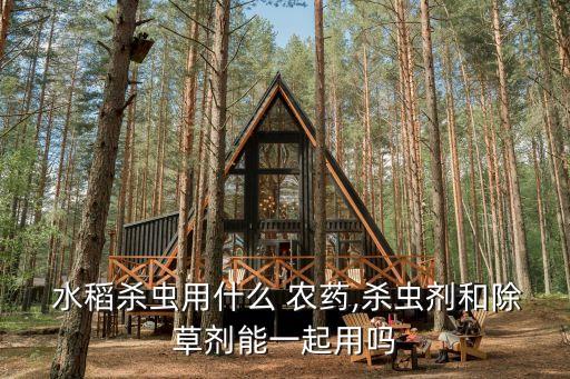  水稻殺蟲用什么 農藥,殺蟲劑和除草劑能一起用嗎