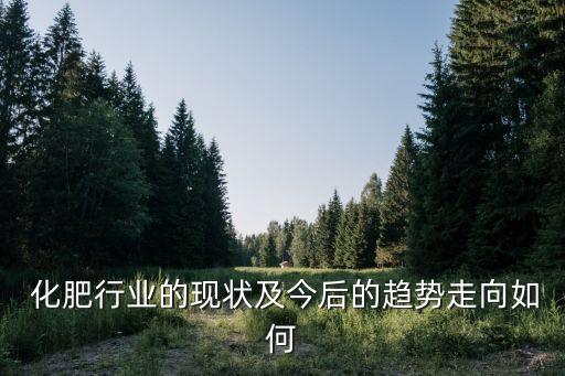  化肥行業(yè)的現(xiàn)狀及今后的趨勢走向如何