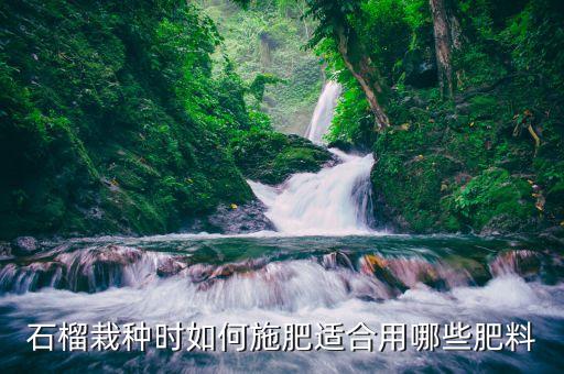 石榴栽種時如何施肥適合用哪些肥料