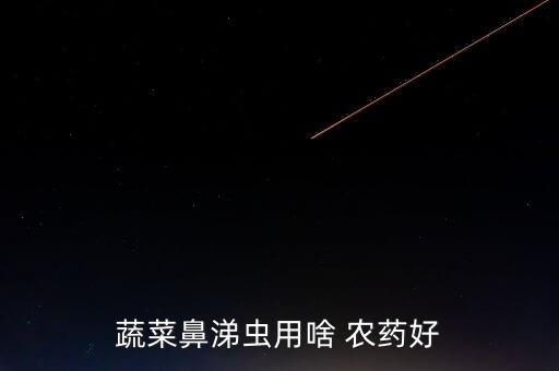 蔬菜鼻涕蟲用啥 農藥好
