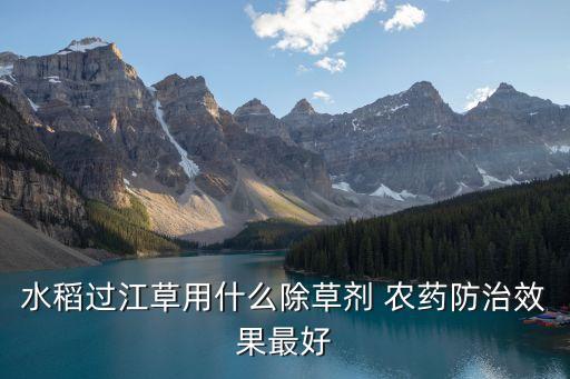 水稻過江草用什么除草劑 農藥防治效果最好