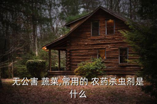 無公害 蔬菜,常用的 農(nóng)藥殺蟲劑是什么