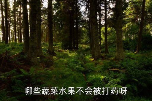 哪些蔬菜水果不會被打藥呀