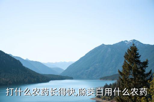茭白打什么農(nóng)藥長(zhǎng)得快,除茭白用什么農(nóng)藥
